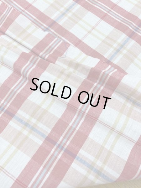 画像3: 生地:チェック柄コットン(赤) (3)