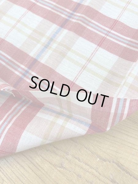 画像4: 生地:チェック柄コットン(赤) (4)