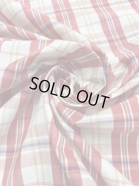 画像5: 生地:チェック柄コットン(赤) (5)