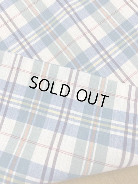 画像3: 生地：チェック柄コットン（青） (3)