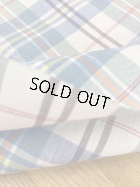 画像4: 生地：チェック柄コットン（青） (4)