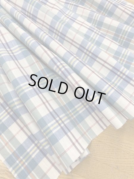 画像5: 生地：チェック柄コットン（青） (5)
