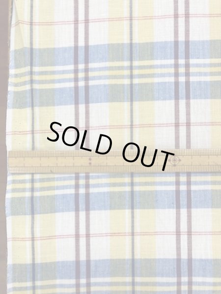 画像2: 生地:チェック柄コットン(黄) (2)