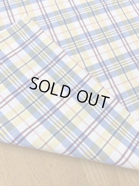 画像3: 生地:チェック柄コットン(黄) (3)