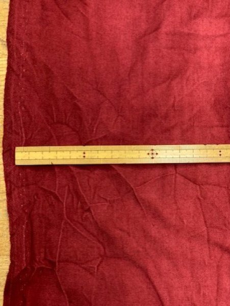画像2: 生地:ムラ染シワ加工ウール(赤) (2)