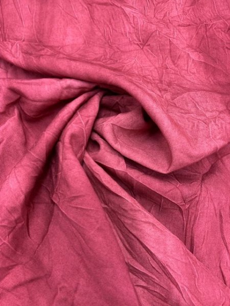 画像4: 生地:ムラ染シワ加工ウール(赤) (4)