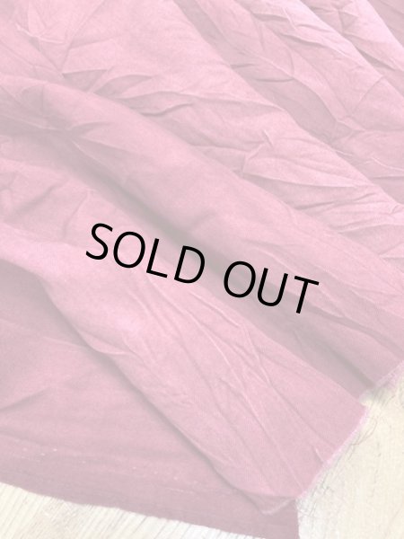 画像5: 生地：ムラ染シワ加工ウール（赤） (5)