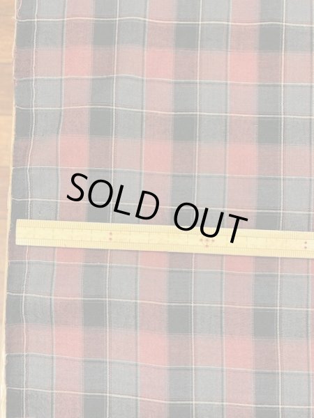 画像2: 生地:チェック柄コットン(赤系) (2)