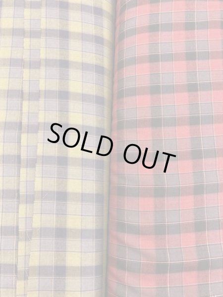 画像7: 生地:チェック柄コットン(赤系) (7)