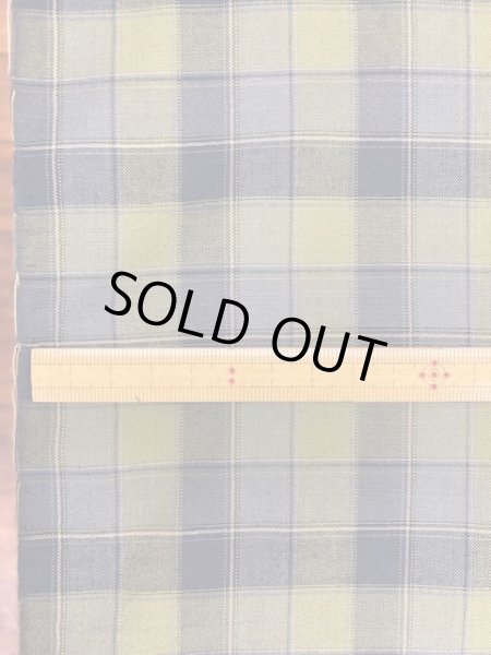 画像2: 生地:チェック柄コットン(黄緑系) (2)