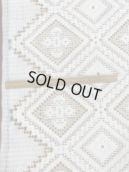 画像2: 生地:アンティーク調コットンレース(白) (2)