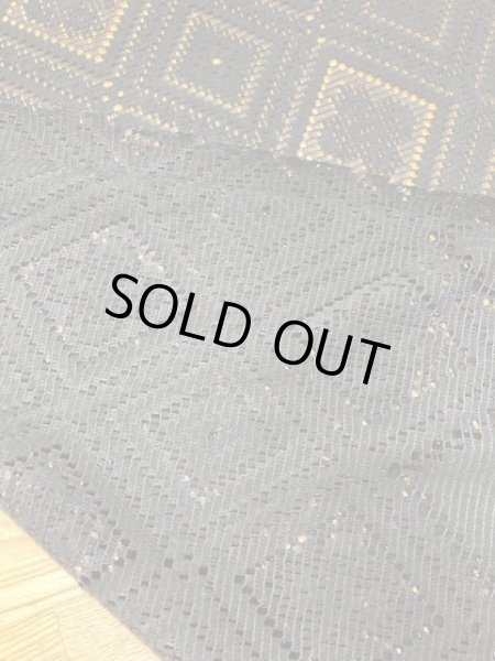 画像4: 生地:アンティーク調コットンレース(黒) (4)