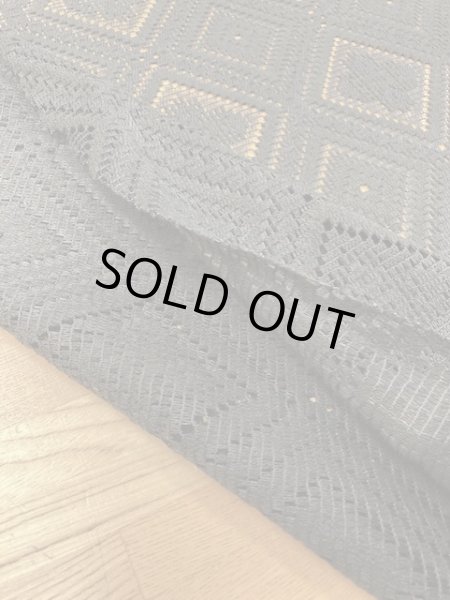 画像5: 生地:アンティーク調コットンレース(黒) (5)