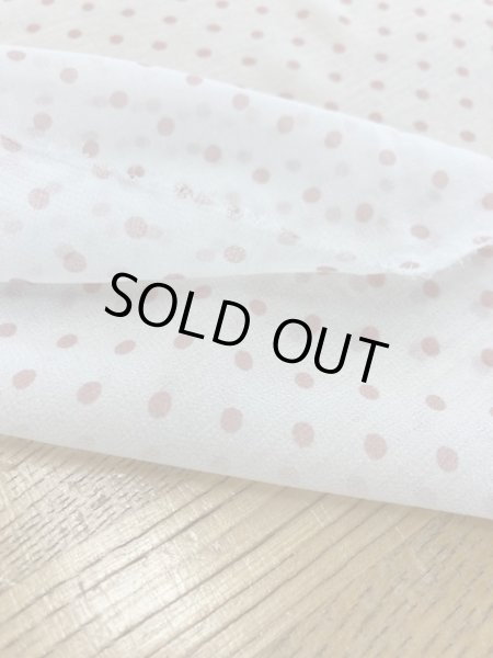 画像5: 生地：水玉柄シフォンジョーゼット（白／ピンク） (5)