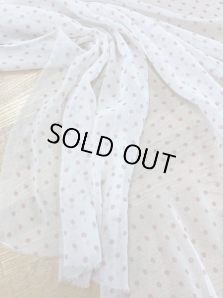 画像6: 生地：水玉柄シフォンジョーゼット（白／ピンク） (6)
