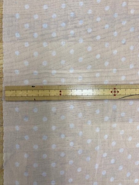 画像3: 生地:水玉柄シフォンジョーゼット(ピンク/白) (3)