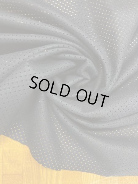 画像7: 生地:合皮レザーパンチング穴あき加工(黒) (7)