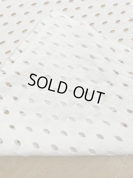 画像3: 生地:綿100%穴あきニット(白) (3)