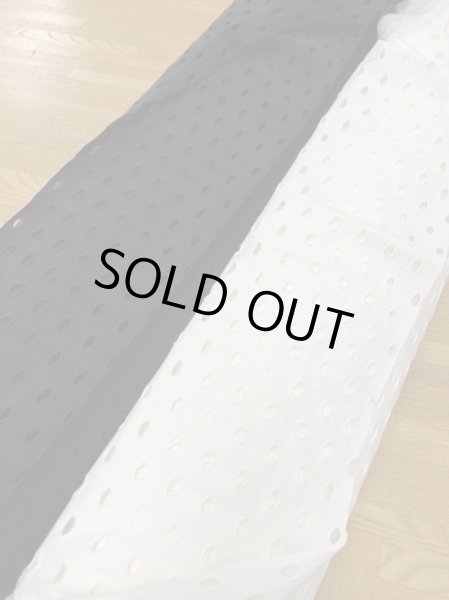 画像7: 生地:綿100%穴あきニット(白) (7)