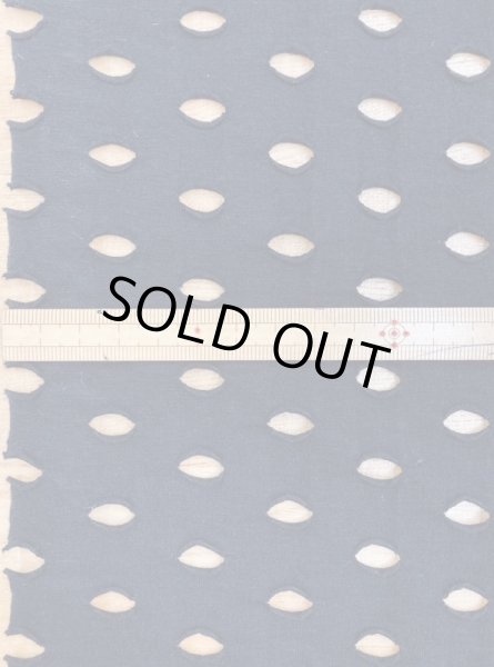 画像2: 生地:綿100%穴あきニット(黒) (2)