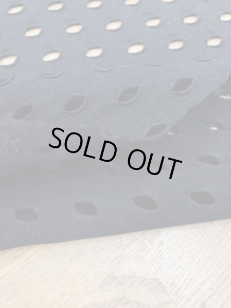 画像4: 生地:綿100%穴あきニット(黒) (4)