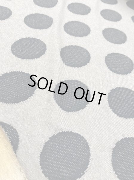 画像8: 生地:綿ポリアクリル水玉ジャガードニット(ベージュ/黒) (8)