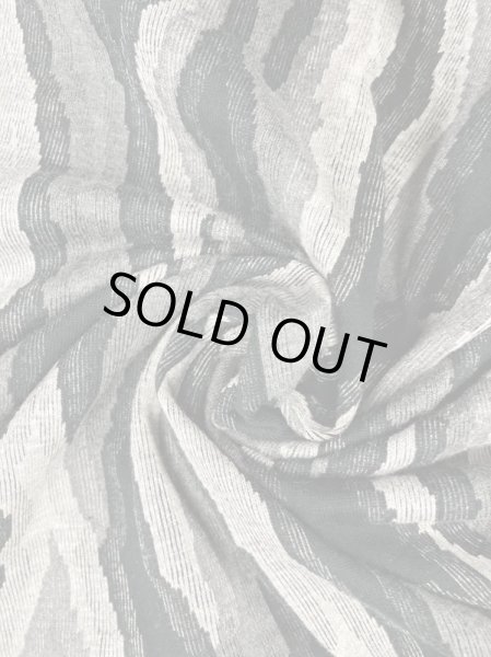 画像6: 生地:木目調ジャガード綿ニット(黒/グレー) (6)