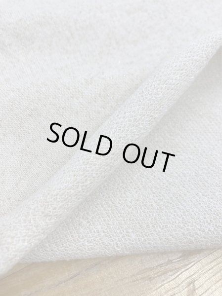 画像4: 生地:先染めラメ入りミニ裏毛ニット(生成/金ラメ) (4)