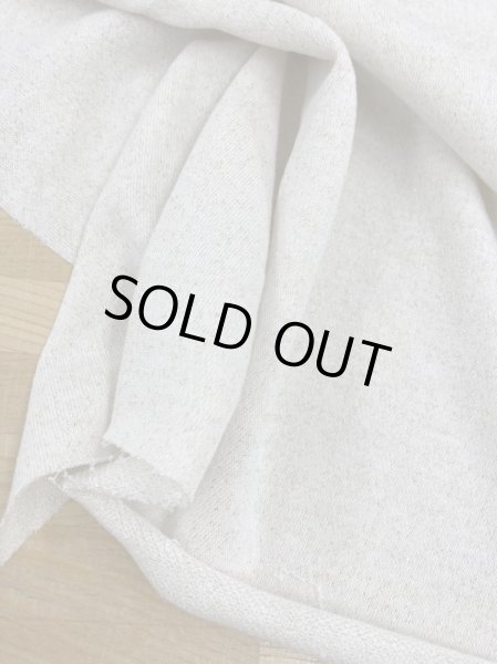 画像5: 生地:先染めラメ入りミニ裏毛ニット(生成/金ラメ) (5)