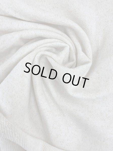 画像6: 生地:先染めラメ入りミニ裏毛ニット(生成/金ラメ) (6)