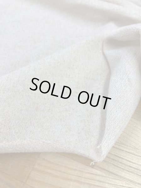 画像7: 生地:先染めラメ入りミニ裏毛ニット(生成/金ラメ) (7)