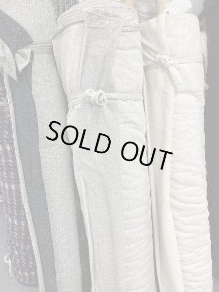 画像7: 生地:先染めラメ入りミニ裏毛ニット(グレー/金ラメ) (7)