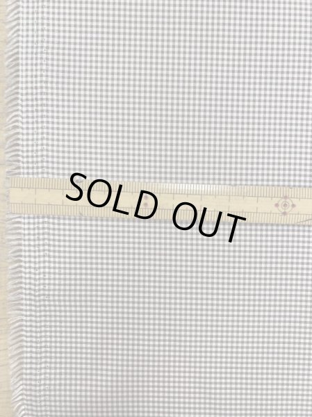 画像2: 生地:【特価】ミニギンガムチェック柄ポリエステル(濃茶) (2)