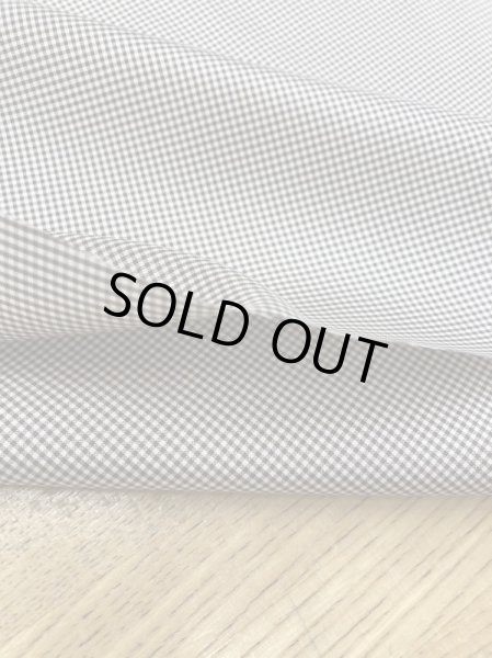 画像4: 生地:【特価】ミニギンガムチェック柄ポリエステル(濃茶) (4)