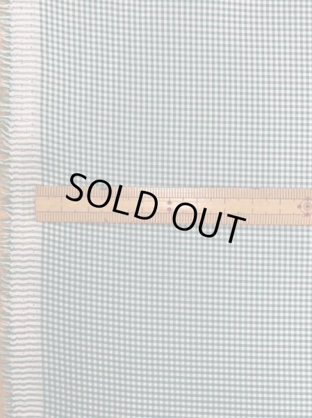 画像2: 生地:【特価】ミニギンガムチェック柄ポリエステル(緑) (2)