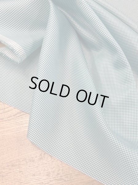 画像5: 生地:【特価】ミニギンガムチェック柄ポリエステル(緑) (5)