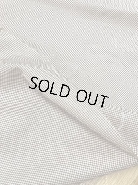 画像3: 生地:【特価】ミニギンガムチェック柄ポリエステル(薄茶) (3)