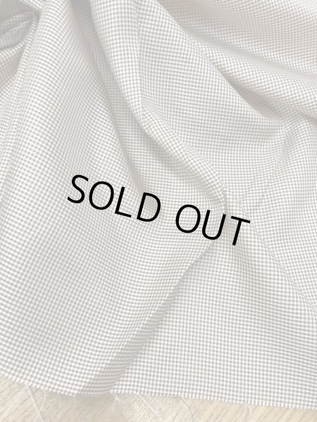 画像4: 生地:【特価】ミニギンガムチェック柄ポリエステル(薄茶) (4)