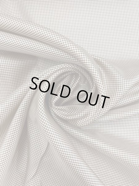 画像5: 生地:【特価】ミニギンガムチェック柄ポリエステル(薄茶) (5)