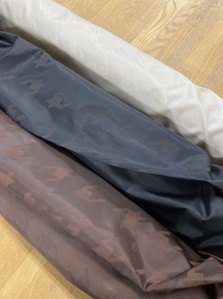 画像7: 生地:【特価】千鳥格子柄ポリエステル(茶) (7)