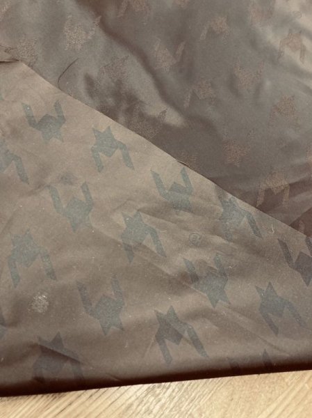 画像3: 生地:【特価】千鳥格子柄ポリエステル(茶) (3)