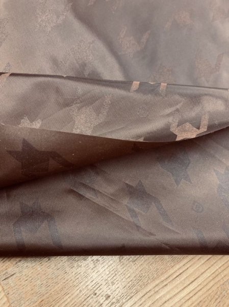 画像4: 生地:【特価】千鳥格子柄ポリエステル(茶) (4)