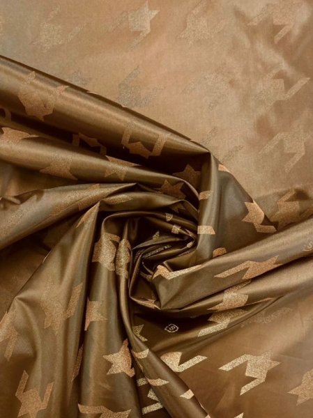 画像6: 生地:【特価】千鳥格子柄ポリエステル(茶) (6)