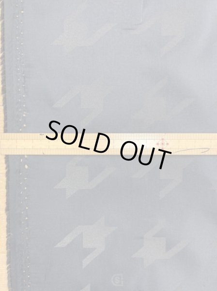 画像2: 生地:【特価】千鳥格子柄ポリエステル(黒) (2)