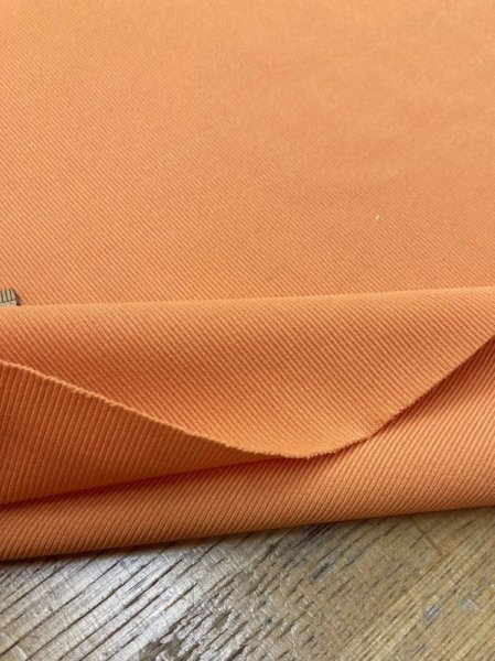 画像4: 生地:難ありポリ2wayストレッチニット(オレンジ) (4)