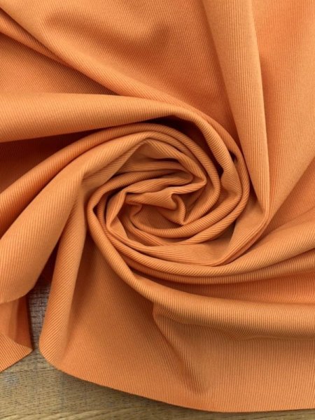 画像6: 生地:難ありポリ2wayストレッチニット(オレンジ) (6)