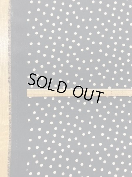 画像2: 生地:水玉柄ポリエステル100%(黒/ベージュ) (2)