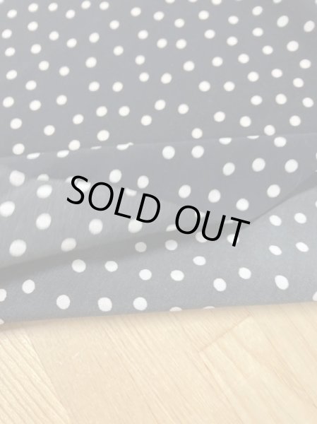 画像4: 生地:水玉柄ポリエステル100%(黒/ベージュ) (4)