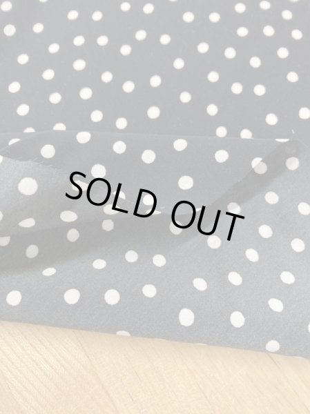 画像5: 生地:水玉柄ポリエステル100%(黒/ベージュ) (5)