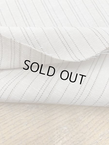 画像5: 生地：綿麻ストライプワッシャー加工（ベージュ） (5)